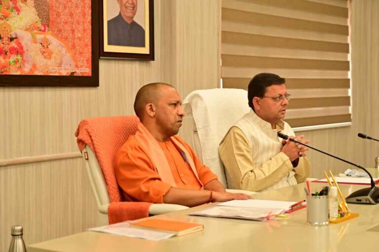 cm yogi Adityanath | uttar pradesh | uttrakhand | cm pushkar singh dhami | shreshth uttar pradesh |