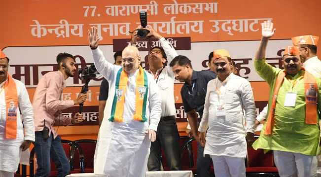 amit shah in varanasi