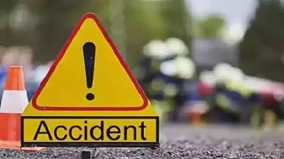 Road Accident in Ghazipur bus collides with dumper many passengers died