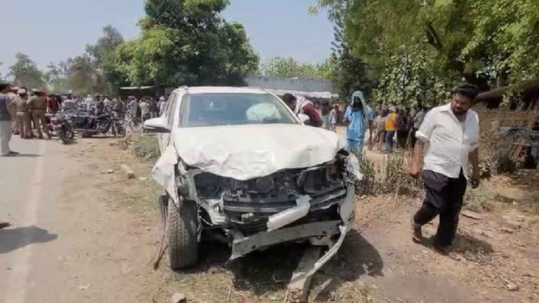 Car of Brijbhushan Singh son convoy crushes death