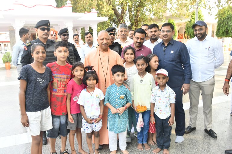 CM Yogi Adityanath in Gorakhpur