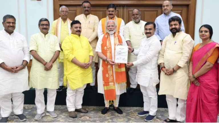 Certificate of Lok Sabha Elections 2024 handed over to PM Modi