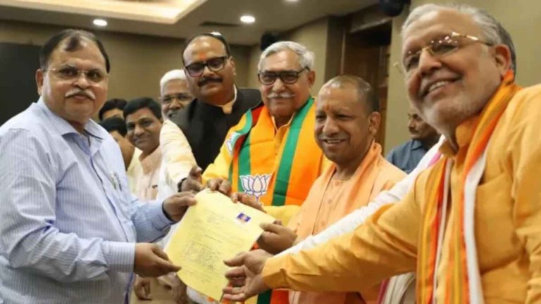 BJP Bahoran Lal Maurya wins unopposed in MLC by-election uttar pradesh