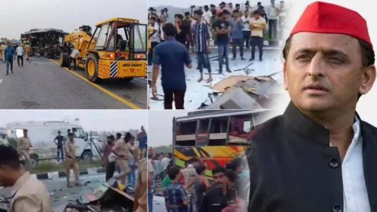 Unnao | Agra-Lucknow Expressway Accident | SP Chief Akhilesh Yadav | CM Yogi Adityanath | Shresth Uttar pradesh |