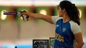 Paris Olympics 2024 Shooting Manu Bhaker dream of third medal broken achieved fourth place