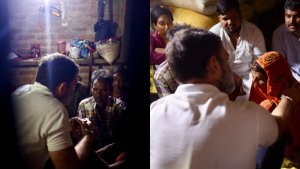 rahul gandhi raebareli visit meet dalit victims