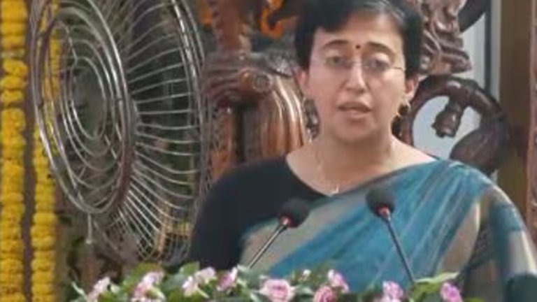 Delhi CM Atishi Marlena Oath Ceremony