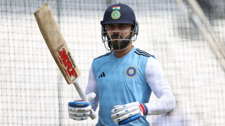 Virat Kohli Struggle Against Bowler In Nets