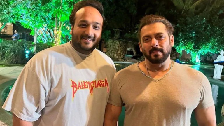 Salman Khan and Zeeshan Siddiqui